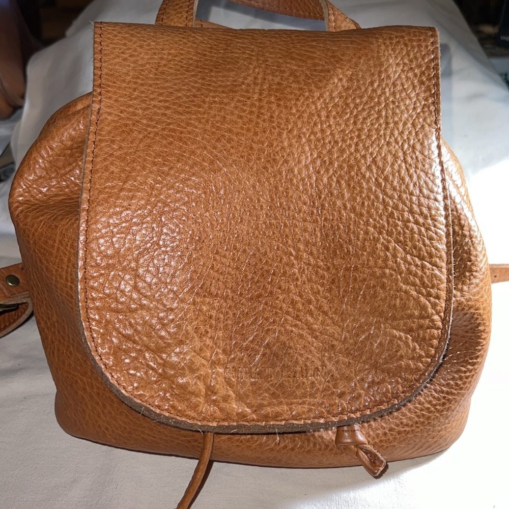 Portland Leather Tan Backpack